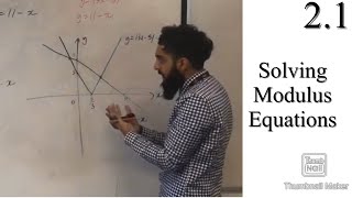 Edexcel A level Maths 21 Solving Modulus Equations [upl. by Airemaj559]