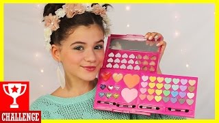 FULL FACE USING ONLY KIDS MAKEUP Challenge  KITTIESMAMA [upl. by Lleihsad863]