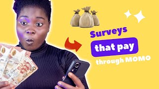 5 Online Surveys that pay through mobile money [upl. by Aldas]