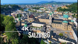 SALZBURG by Drone 4K 🇦🇹  City of Mozart AUSTRIA [upl. by Aneeled403]