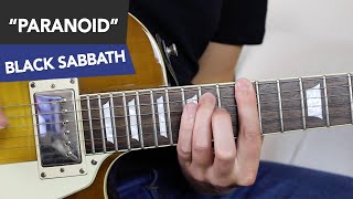 Paranoid Guitar Lesson  Black Sabbath Tutorial [upl. by Birgit]