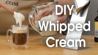 DIY whipped cream in 60 seconds [upl. by Gilburt487]