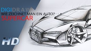 Wie zeichnet man ein Auto Supercar HD [upl. by Sabella]