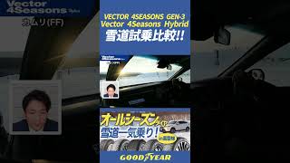 Vector 4Seasons HybridとGEN 3比較！shorts グッドイヤー オールシーズンタイヤ [upl. by Ecnedurp]