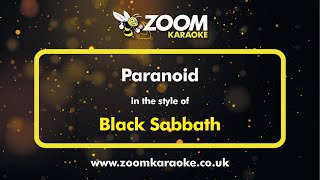 Black Sabbath  Paranoid  Karaoke Version from Zoom Karaoke [upl. by Renrut]