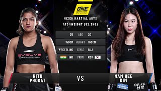 Ritu Phogat vs Nam Hee Kim  Full Fight Replay [upl. by Dennison]