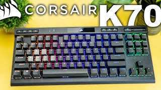 Corsair K70 TKL RGB Champion Series Review Unboxing amp Sound Test [upl. by Margie]