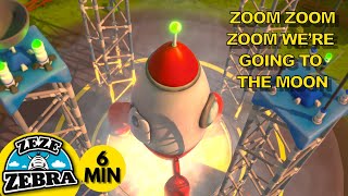 Zoom Zoom Zoom we’re going to the moon nursery rhyme  Top English Nursery Rhymes Playlist for kids [upl. by Cindy642]