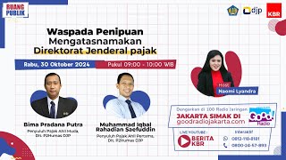 Waspada Penipuan Mengatasnamakan DJP [upl. by Puna]