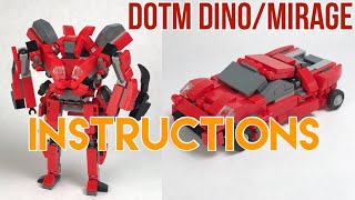 LEGO Transformers DOTM DinoMirage Instructions [upl. by Aitselec]