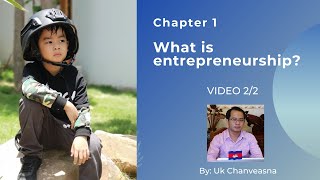 Chapter 1 What is Entrepreneurship Video 22 [upl. by Brodeur856]