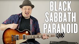 How to Play quotParanoidquot by Black Sabbath on Guitar  Guitar Lesson  Ozzy  Metal [upl. by Catriona]