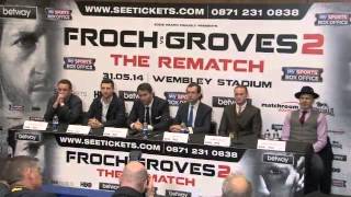 CARL FROCH v GEORGE GROVES 2  THE REMATCH  FULL amp UNCUT PRESS CONFERENCE WEMBLEY [upl. by Norraj]