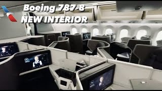 TRIP REPORT NEW INTERIOR American Airlines Boeing 7878 Business Class Block 2  787T [upl. by Fabiola]