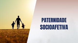 Paternidade socioafetiva [upl. by Anawek]