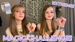 EXTREME Magic Challenge Part 3 DUCT TAPE String etc [upl. by Sherurd391]