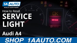 How to Reset Service Light 0409 Audi A4 [upl. by Anairotciv]