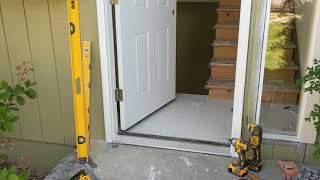 Jeld Wen Front Door Installation  Really crappy products and craftsmanship PART 1 [upl. by Gabey253]