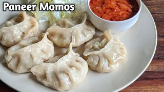 Street style Paneer Momos recipe  पनीर मोमोज़  Veg Momos  Cheese Momos  Kitchen Flames [upl. by Llerdnam431]