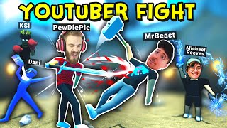 I Put the Biggest Youtubers in a Fight Arena [upl. by Sisxela]