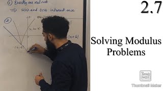 Edexcel A level Maths 27 Solving Modulus Problems [upl. by Ettenna]