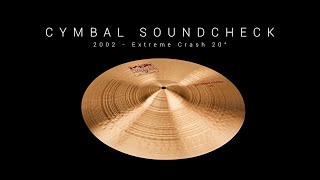 CYMBAL SOUNDCHECK  Extreme Crash 20quot [upl. by Gilges]