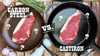 Steak Experiments  Cast Iron vs Carbon Steel Skillets [upl. by Louls]