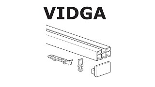 HOW TO INSTALL IKEA VIDGA RAIL TRIPLE TRACK [upl. by Solis]