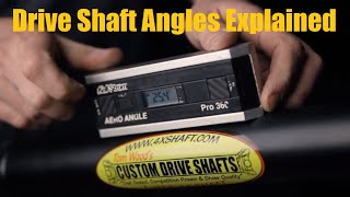 Drive Shaft Angles Explained [upl. by Liberati]