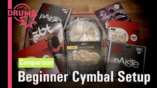 Beginner Cymbal Setup Comparison  Home Of Drums [upl. by Vatsug]