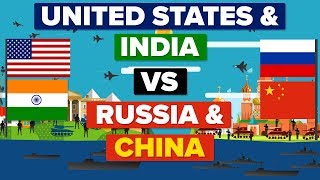 USA amp India VS China amp Russia  Who Would Win Army  Military Comparison [upl. by Haimorej]