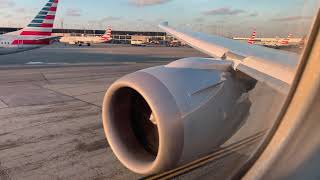 American Airlines Boeing 7878 Dreamliner Takeoff Chicago O’Hare ORD to DallasFort Worth DFW [upl. by Ecinahc]