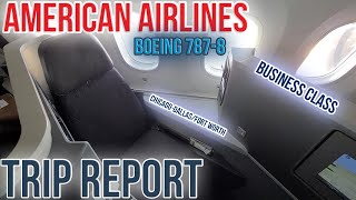 TRIP REPORT  American Airlines Boeing 7878 Business Class ORDDFW [upl. by Llenyl]