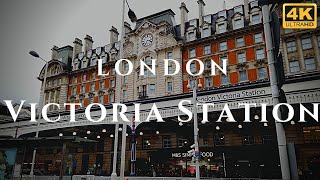 London Victoria Station Walk Through England 4K [upl. by Bate672]