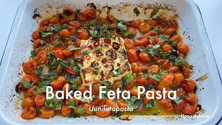 Baked Feta Pasta  TikTok Pasta  Uunifetapasta [upl. by Sadowski]