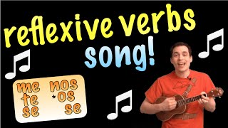 Reflexive Verbs Made Easy With a Song Spanish Lesson [upl. by Enenej700]