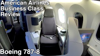 American Airlines Business Class Flight Review  Boeing 7878  ORDLHR [upl. by Nosirrag]