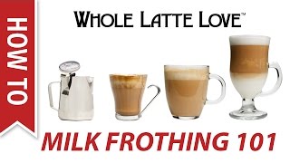 Milk Frothing for Beginners [upl. by Orabelle]