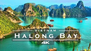 Halong Bay  Haiphong Vietnam 🇻🇳  by drone 4K remastered [upl. by Ciapas]