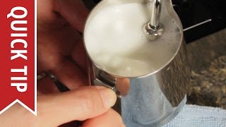 How to AutoFroth Milk for Lattes [upl. by Aitas741]