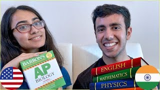 High School Studying in India vs Studying in USA  CousinRoasted [upl. by Ainak638]