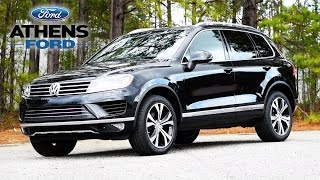 2017 VW Touareg V6 Wolfsburg Edition  A Family SUV with over 7000 lb Towing Capacity [upl. by Allianora507]