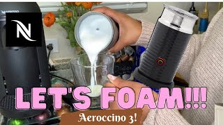 How To Foam Milk With Aeroccino 3 Make Coffee With Foam Tips amp Tricks  Easy Foamed Latte Recipe [upl. by Adnofal665]