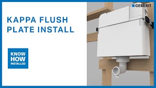 Geberit Kappa Flush Plate Installation [upl. by Doty165]