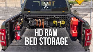 HD Ram 2500  3500 Bed Storage Molle Panels  Icky Concepts [upl. by Haimes]