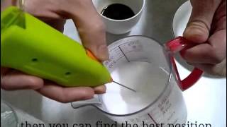 How To Make Latte Art with Mini Milk Frother [upl. by Annoyk54]