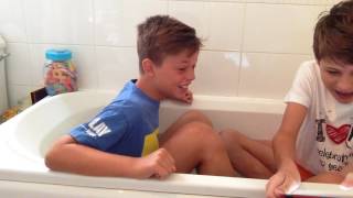 ICE BATH CHALLENGE 1 With questions [upl. by Ardra996]