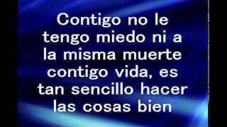 Contigo Letra Calibre 50 [upl. by Jessee48]