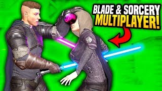 EPIC MULTIPLAYER LIGHTSABER DUELS  Blades and Sorcery VR Mods Star Wars [upl. by Kristos]