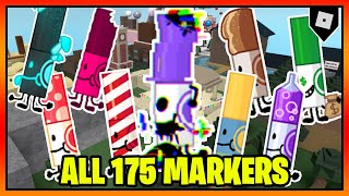 ALL 175 MARKERS in FIND THE MARKERS  Roblox [upl. by Banks]